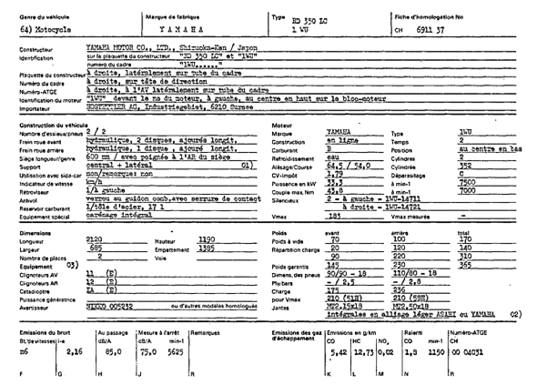 Schweizer Typenschein 691137  Französich Seite 1 (RT.FR.691137.1.png)