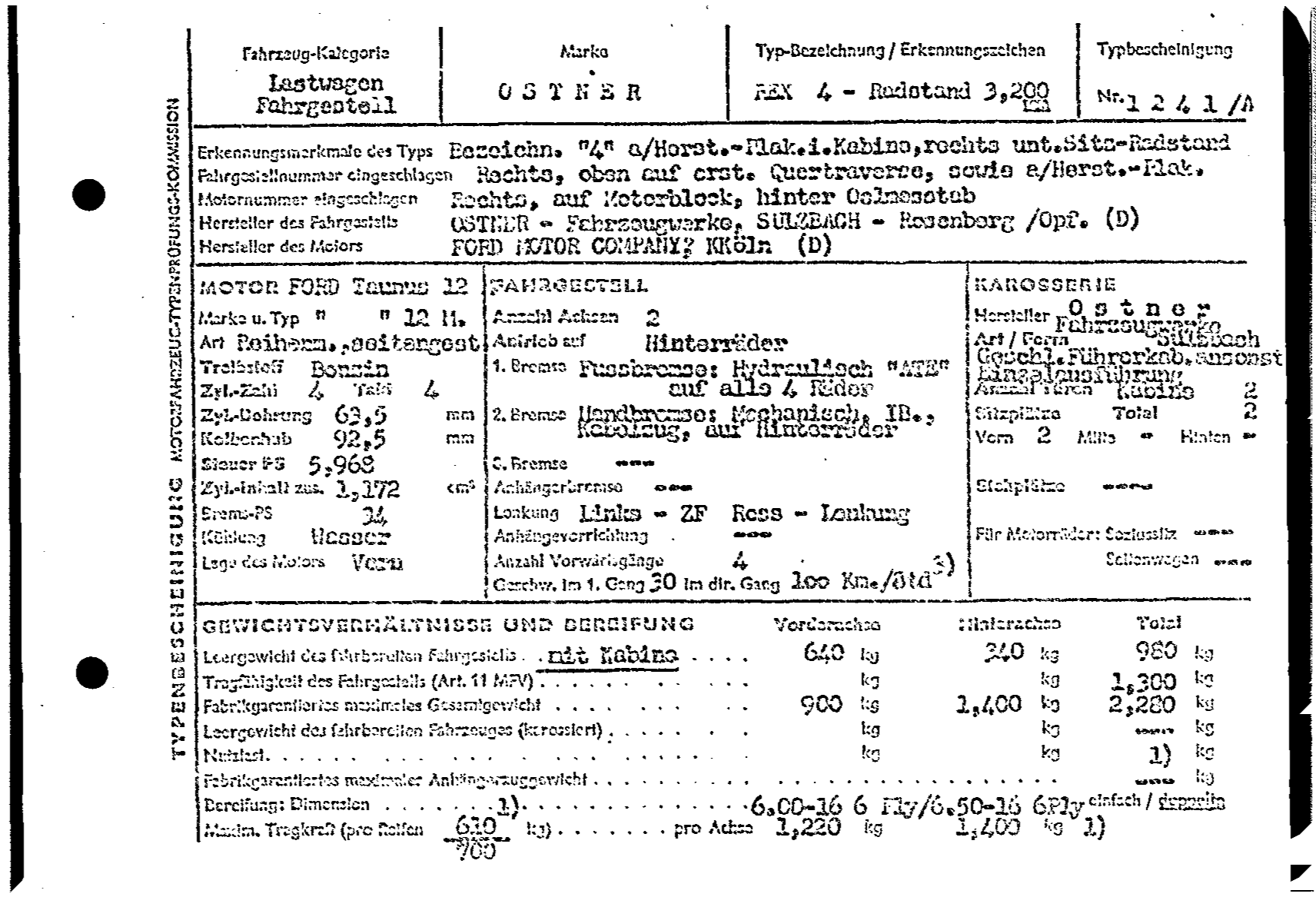 Swiss Certificate of Conformity 1241A German Page 1 (TG.DE.1241A.1.png)