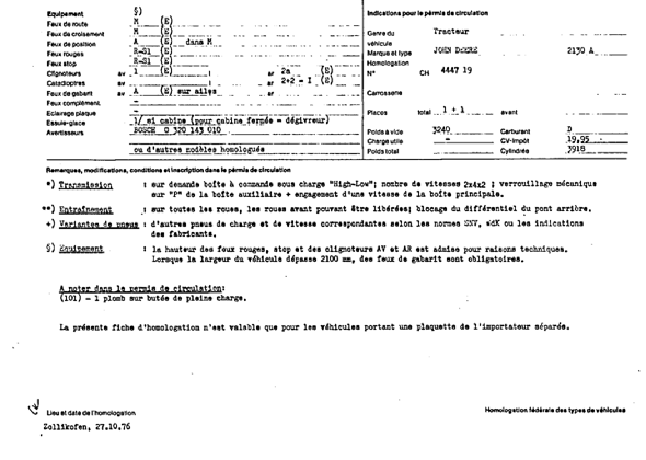 Swiss Certificate of Conformity 444719  French Page 2 (RT.FR.444719.2.png)