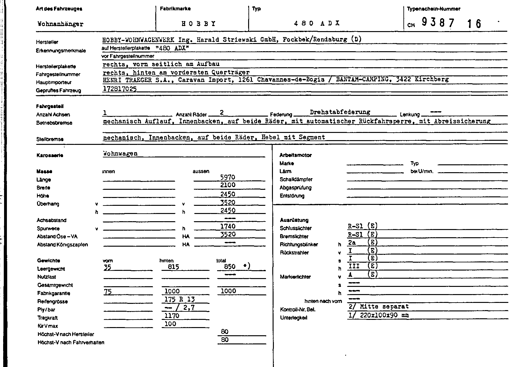 Schweizer Typenschein 938716 Deutsch Seite 1 (TG.DE.938716.1.png)