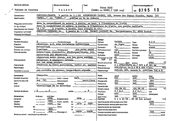 Schweizer Typenschein 079513  Französich Seite 2 (RT.FR.079513.1.png)