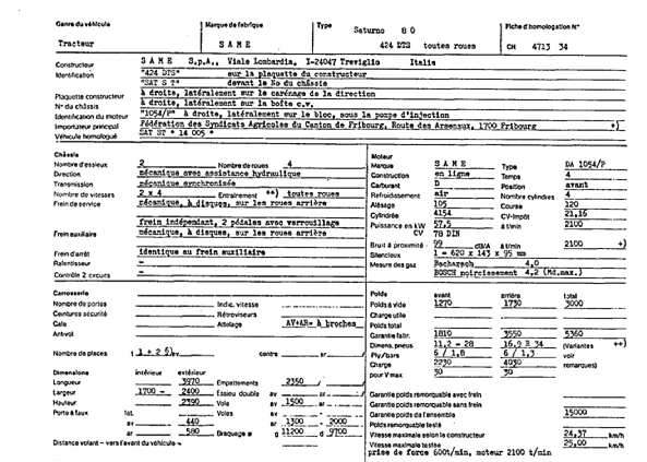 Schweizer Typenschein 471334  Französich Seite 1 (RT.FR.471334.1.png)