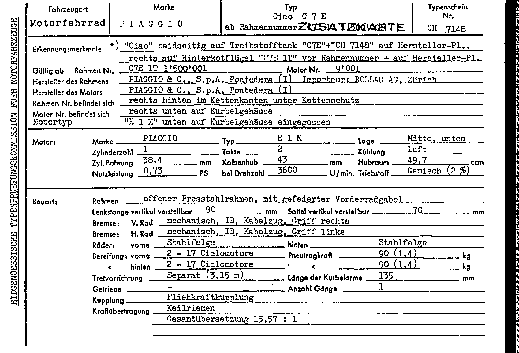 Swiss Certificate of Conformity 7148 German Page 1 (TG.DE.7148.1.png)