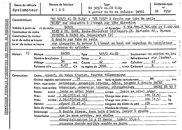 Suisse Fiche d'homologation 7152  Français Page 1 (RT.FR.7152.1.png)