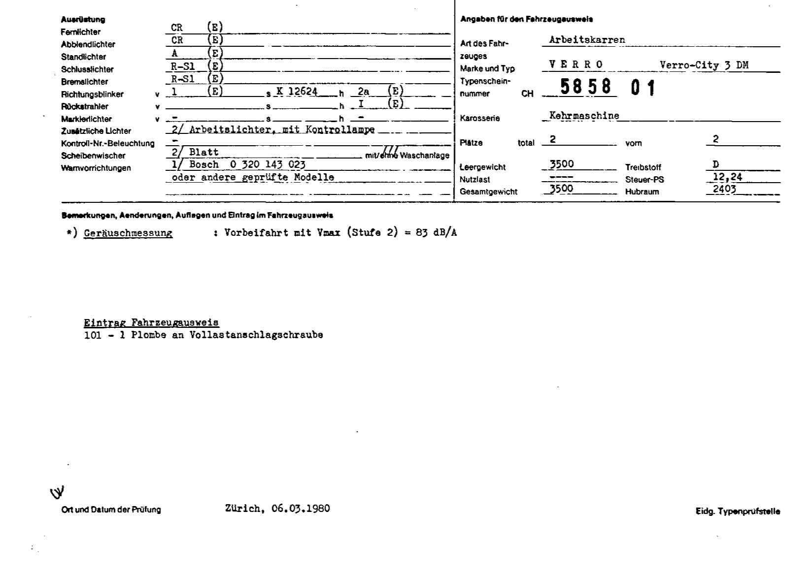Swiss Certificate of Conformity 585801 German Page 2 (TG.DE.585801.2.png)
