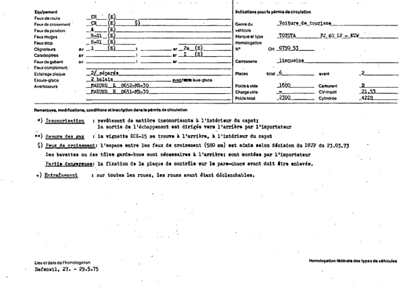 Swiss Certificate of Conformity 079053  French Page 2 (RT.FR.079053.2.png)