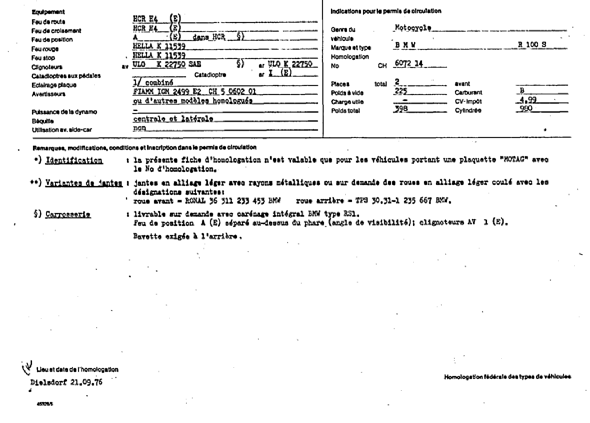 Schweizer Typenschein 607214  Französich Seite 2 (RT.FR.607214.2.png)