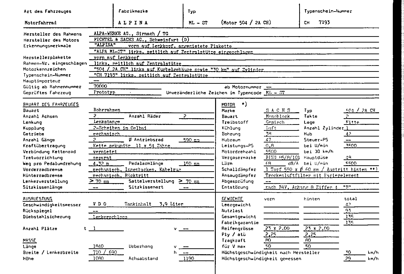 Suisse Fiche d'homologation 7193 Allemand Page 3 (TG.DE.7193.3.png)