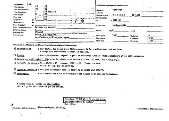 Schweizer Typenschein 411232  Französich Seite 2 (RT.FR.411232.2.png)