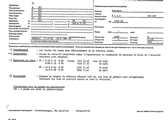 Swiss Certificate of Conformity 431088  French Page 2 (RT.FR.431088.2.png)