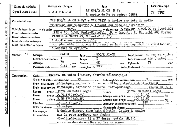 Schweizer Typenschein 7152  Französich Seite 3 (RT.FR.7152.3.png)