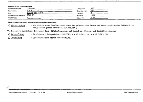 Swiss Certificate of Conformity 654103 German Page 2 (TG.DE.654103.2.png)