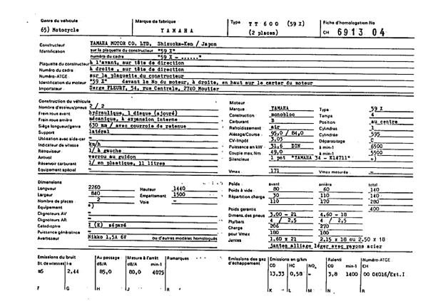 Schweizer Typenschein 691304  Französich Seite 1 (RT.FR.691304.1.png)