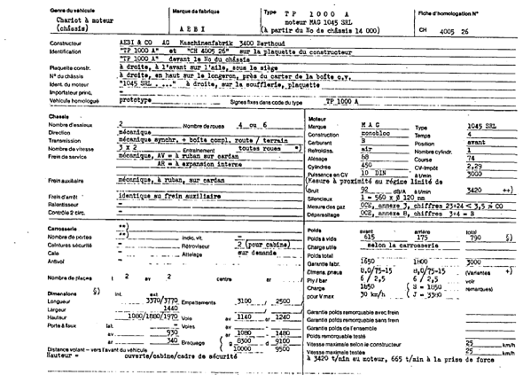 Schweizer Typenschein 400526  Französich Seite 1 (RT.FR.400526.1.png)