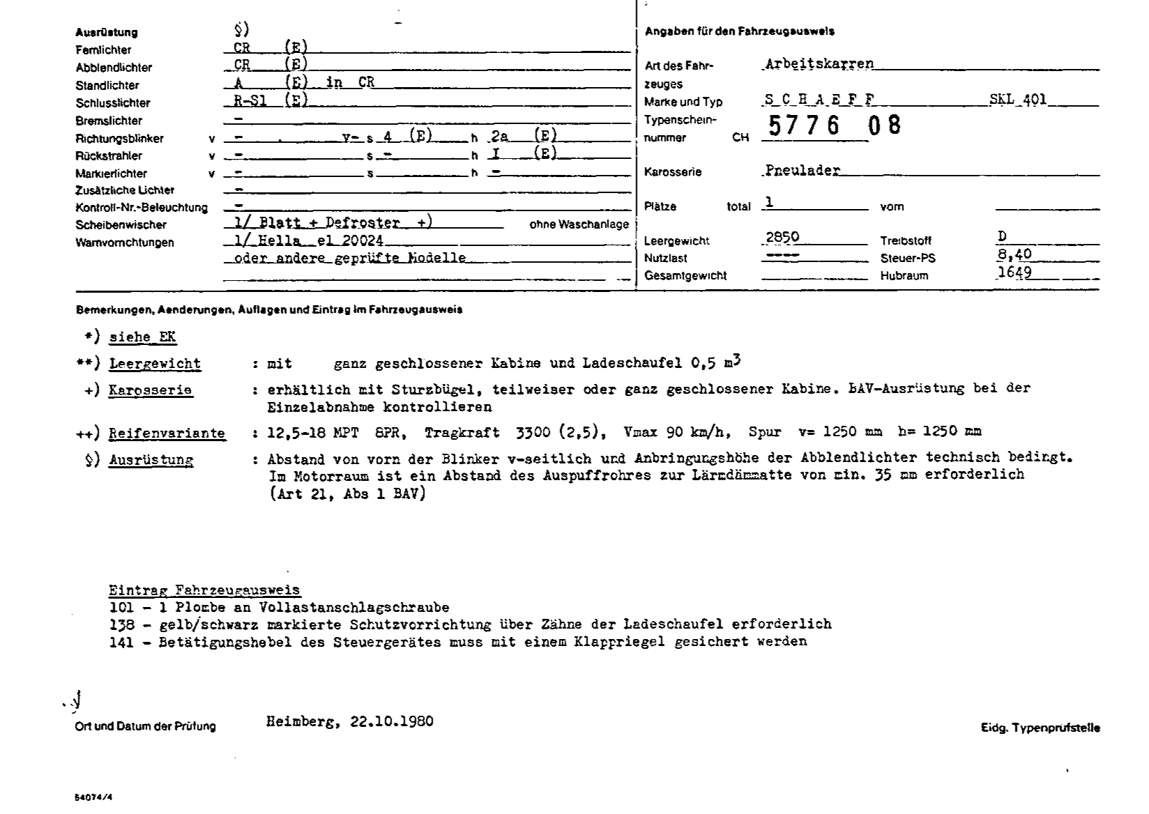 Schweizer Typenschein 577608 Deutsch Seite 2 (TG.DE.577608.2.png)