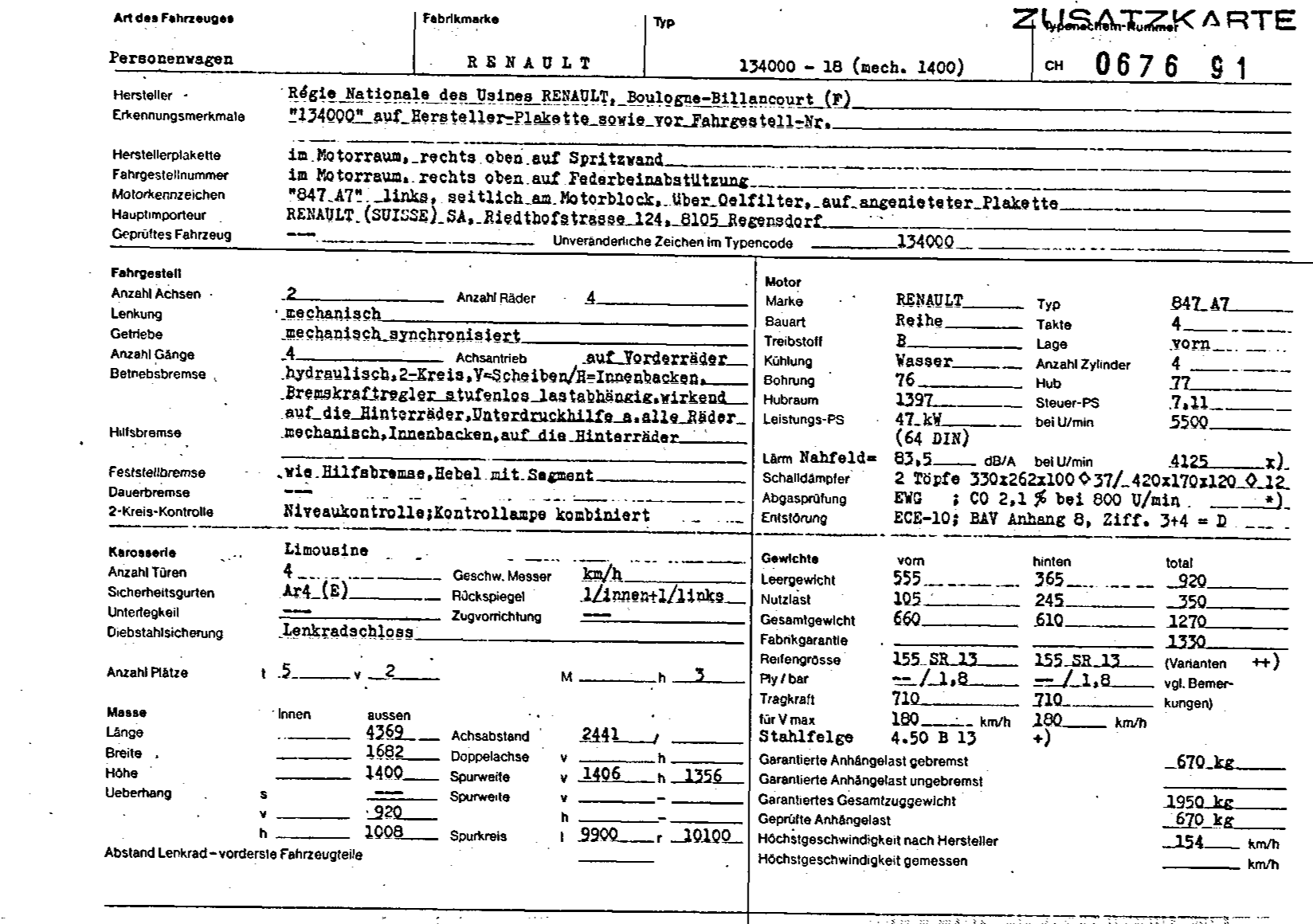 Swiss Certificate of Conformity 067691 German Page 1 (TG.DE.067691.1.png)