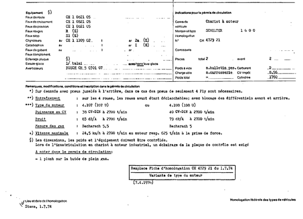 Schweizer Typenschein 472921  Französich Seite 2 (RT.FR.472921.2.png)