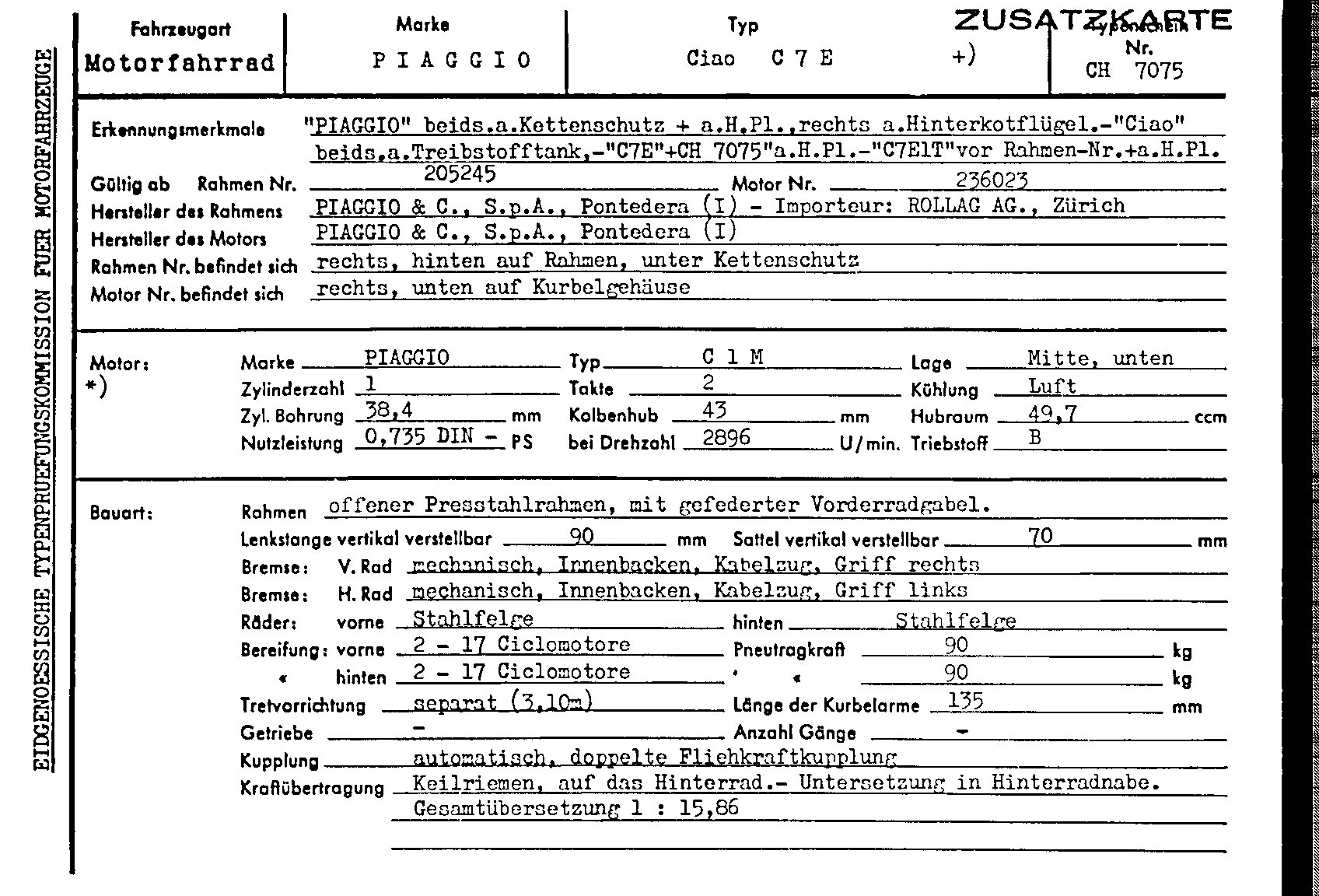 Swiss Certificate of Conformity 7075 German Page 1 (TG.DE.7075.1.png)