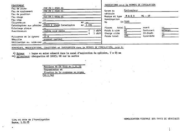 Schweizer Typenschein 7193  Französich Seite 19 (RT.FR.7193.8.png)