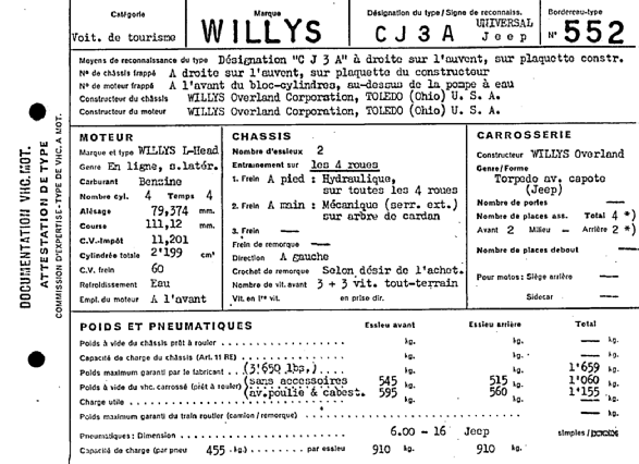 Swiss Certificate of Conformity 552  French Page 1 (RT.FR.552.1.png)